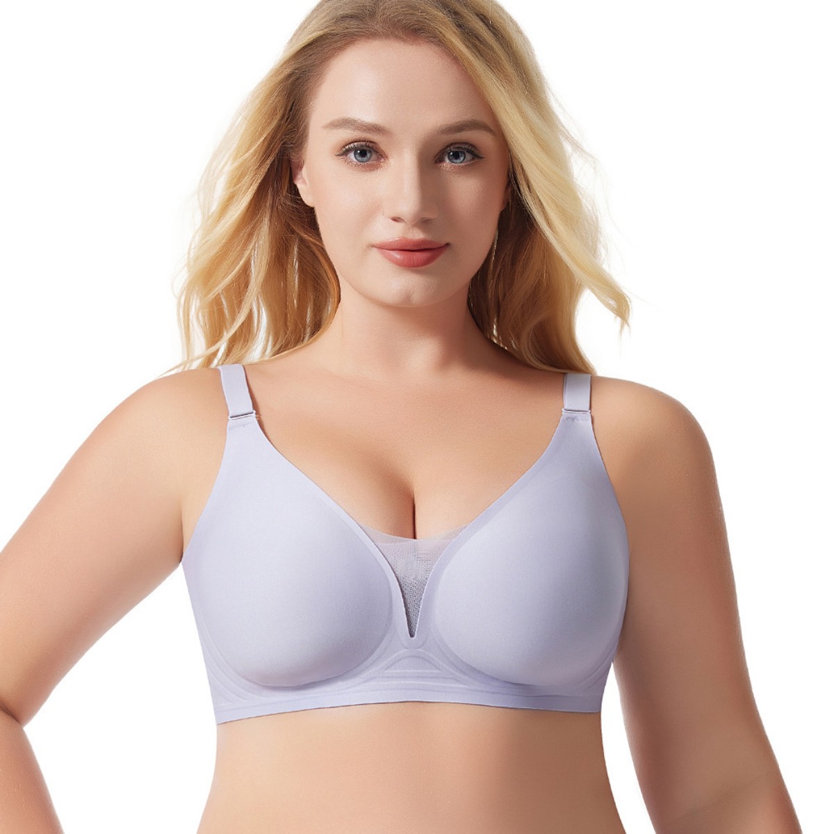 Lace Style Wire Free Active Bra Plus Size Lingerie Fat Womens Sleepwear Bra